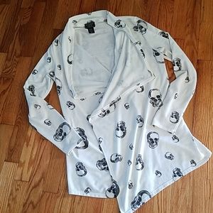 Hot topic skull cardigan
